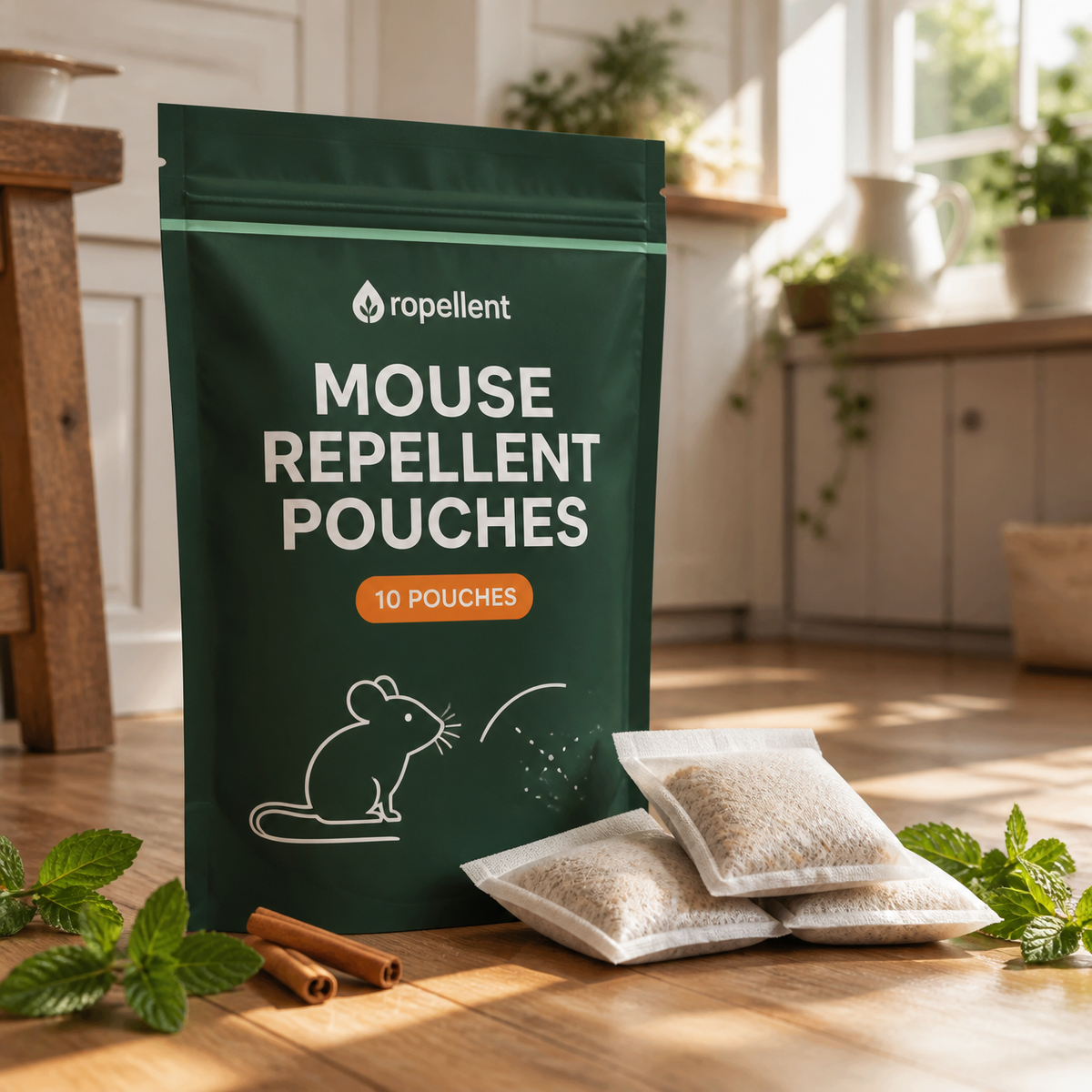 Ropellent mouse repellent pouches